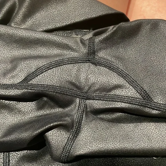 NWOT Spiritual Gangster Leather Intent Shine Leggings in Black - Picture 8 of 9